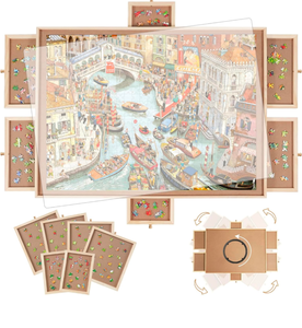 lot 233 image: Brand New Pita Pita Puzzle Board Color is Red Brown and Green $57.99