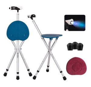 lot 247 image: Brand New Folding Cane Seat Sturdy Lightweight and Adjustable Blue $66.98 Retail