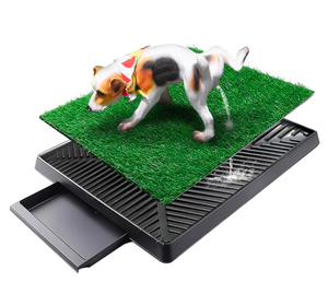lot 255 image: Brand New Dog Grass Pad with Tray, Artificial Turf Potty Pad for Indoor Potty Training 20 x 16  $54.99