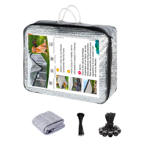 lot 226 image: Brand New Aluminet Shade Cloth Reflective Sun Shade 12 x 24 $69.99 Retail