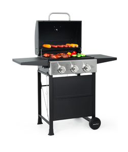 lot 200 image: Brand New Master Cook 3 Burner Gas Grill