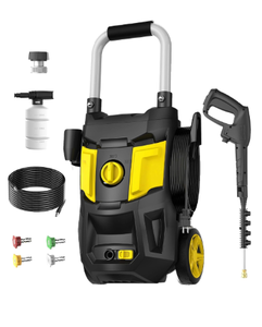 lot 296 image: Brand New Electric Power Washer 4200 PSI 2.8GPM with 20ft Hose Yellow $129.99 Retail