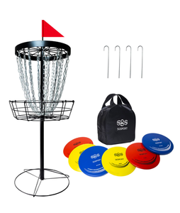 lot 318 image: Brand New Disc Golf Basket Portable Disc Golf Heavy Duty $145.99 Retail