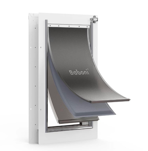 lot 363 image: Brand New Bamboni Large Pet Door 3 Flaps for Dogs 100lbs $119.99 Retail