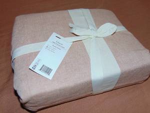 lot 19 image: FullQueen Bokser Home Duvet Cover French Linen Clay,
