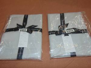 lot 100 image: 2 Pack Gray  100% Cotton Fiat  Sheet Twin XL
