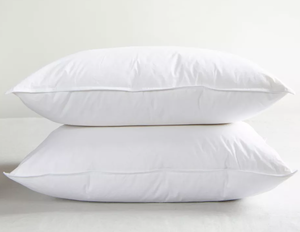 lot 4 image: 2 Pack StandardQueen Soft White Duck Feather & Down  Pillow