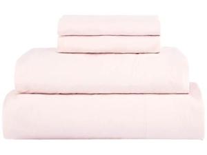 lot 64 image: Bokser Home Cal King Percale Sheet Set (Pink Sand) Sheets Bedding