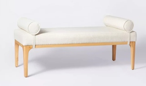 Randolph Bench with Bolster Pillows