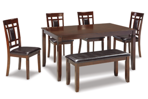 lot 51 image: 6PCS Signature Design by Ashley Bennox Dining Room Set