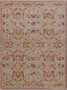 lot 58 image: Ornate Persian Outdoor Area Rug Orange - Threshold