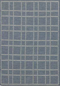 lot 60 image: Stitched Grid Woven Outdoor Area Rug Slate Blue - Threshold