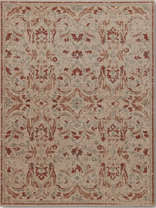 lot 63 image: Ornate Persian Outdoor Area Rug Orange - Threshold
