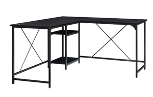 lot 100 image: Mainstays Two-Way Convertible Desk with Lower Storage Shelf