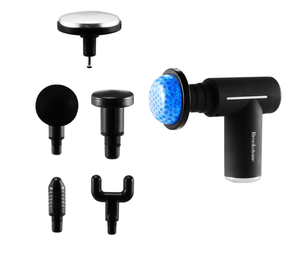 lot 246 image: Brookstone Cordless Hot and Cold Percussion Deep Tissue Massager Gun, 6 Intensity Levels