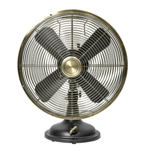 lot 320 image: Better Homes & Gardens 12 Inch Vintage Oscillating Table Fan Black with 3 Speeds