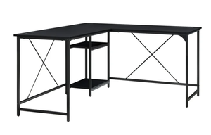 lot 356 image: Mainstays Two-Way Convertible Desk with Lower Storage Shelf