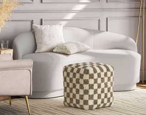 lot 179 image: Checkerboard Pouf - Threshold