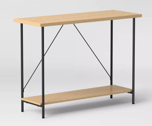 lot 181 image: Wood and Metal Console Table Natural - Room Essentials