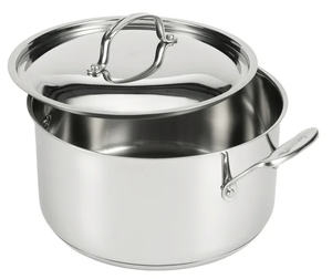 lot 295 image: Cuisinart ChefS Classic Stainless Steel 6 Qt. Sauce Pot WCover
