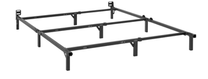lot 403 image: Mainstays 7 Heavy Duty Adjustable Metal Bed Frame, Adjusts Twin - Queen