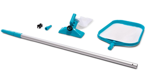 lot 433 image: Intex 28002E Cleaning Maintenance Swimming Pool Kit with Vacuum, Surface Skimmer, and Telescoping Pole for Above Ground Pools