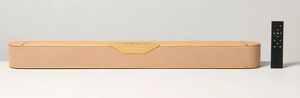 lot 452 image: 32 Wood & Brass Finish Dolby Digital Soundbar - Hearth & Hand