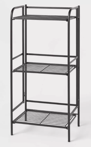 lot 466 image: Folding 3 Shelves Black - Brightroom