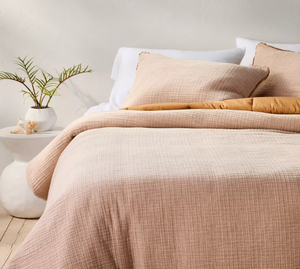 lot 470 image: Textured Chambray Comforter & Sham Set - Casaluna