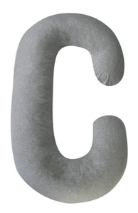 lot 471 image: Leachco Sleeper Keeper Total Body Pregnancy Pillow - Jersey Gray