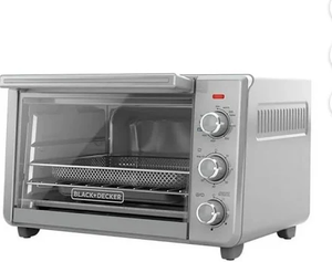 lot 48 image: BLACKDECKER Crisp N Bake 1500 W 6-Slice Toaster Oven