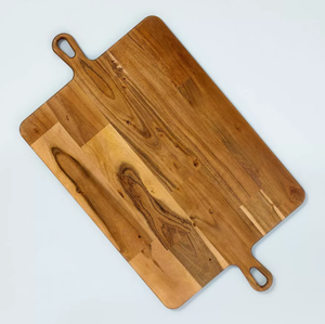 lot 375 image: Large Double Handle Wood Serve Board - Hearth & Hand