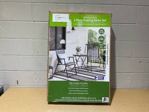 lot 205 image: 2PCS Mainstays Albany Lane Outdoor Bistro Set