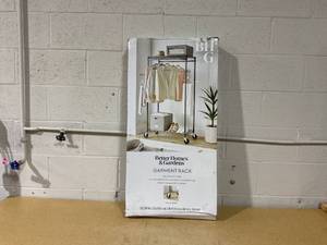 lot 338 image: Better Homes & Gardens Double Hanging Garment Rack