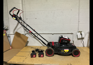 lot 136 image: Hyper Tough 2x20 Volts Max 18-Inch Brushless Side-discharge Mower