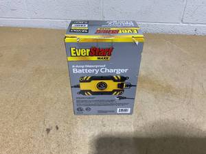 lot 155 image: Everstart Maxx 4 Amp Waterproof 12v Automotive and Marine Battery Charger (BC4WE)