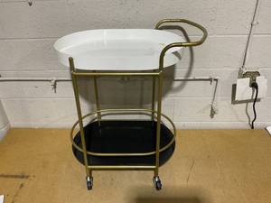 lot 166 image: Kate Spade New York x Target Bar Tray Top Serving Cart