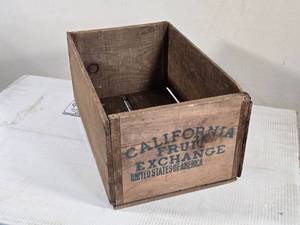 lot 110 image: California Fruit Exchange, United States of America Wooden Crate once held Camel Mountain Pears from Placer County