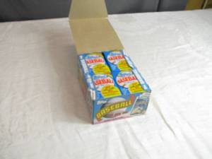 lot 15 image: Full Box of Unopened Packs of 1989 Topps Baseball Cards Featuring Multiple Players