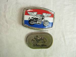 lot 82 image: Harley-Davidson Belt Buckles