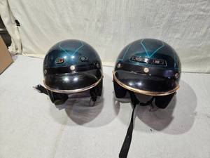 lot 6 image: Pair of Motorcycle Helmets