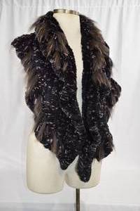lot 48 image: Cedrics Black Fur Wrap