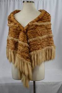 Knitted Mink Stole