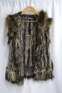 lot 67 image: Cedrics Fur Vest with Hood, Small
