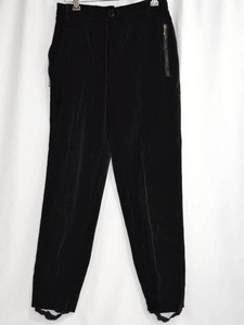 lot 77 image: Escada Black Velvet Pants Made in Germany