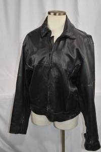lot 98 image: Vintage Leather Jacket with 80s Styling