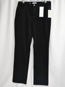 lot 105 image: NEW Charter Club Black Lexington Straight Corduroy Pants