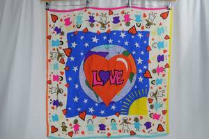 lot 115 image: Vintage Escada Love scarf