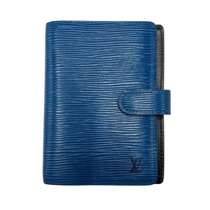 lot 27C image: Louis Vuitton Epi Leather Agenda PM in Toledo Blue Pre-Owned Retail $600