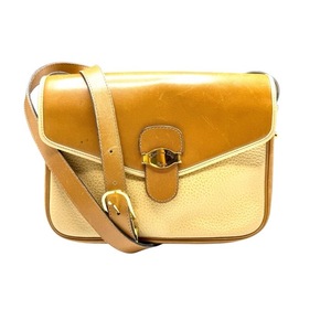 lot 16C image: Christian Dior Vintage Two-Tone Leather Shoulder Bag Pre-Owned Retail $1,100